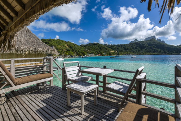 Where to splurge: an overwater bungalow in Bora Bora? Pictured: Le Moana Resort.