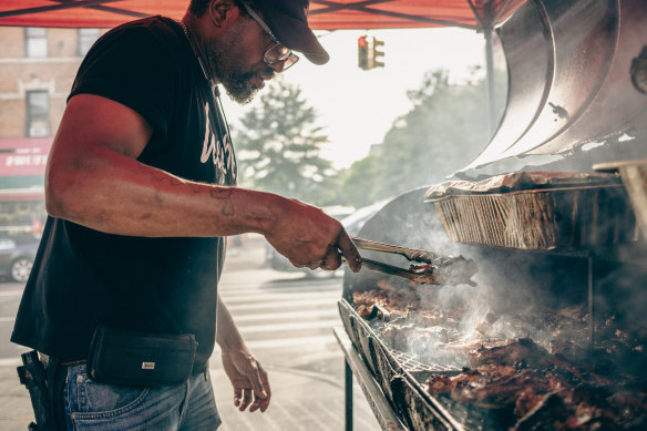 On the grill in Little Caribbean.