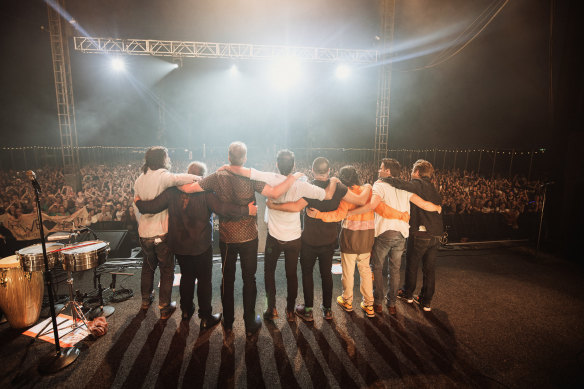 The original line-up of Cat Empire take a final bow at Bluesfest.