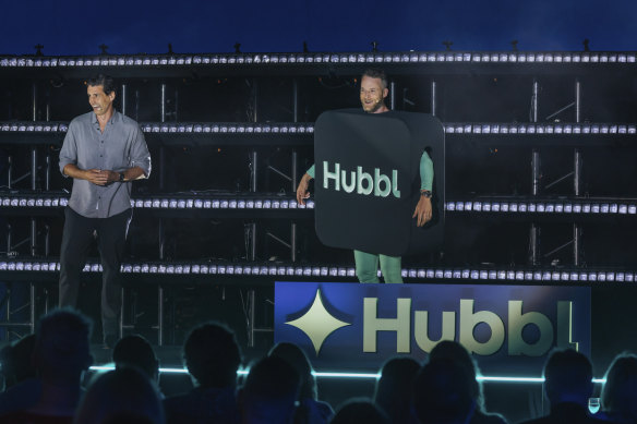 Hamish Blake and Andy Lee fronted an advertising blitz for Hubbl.