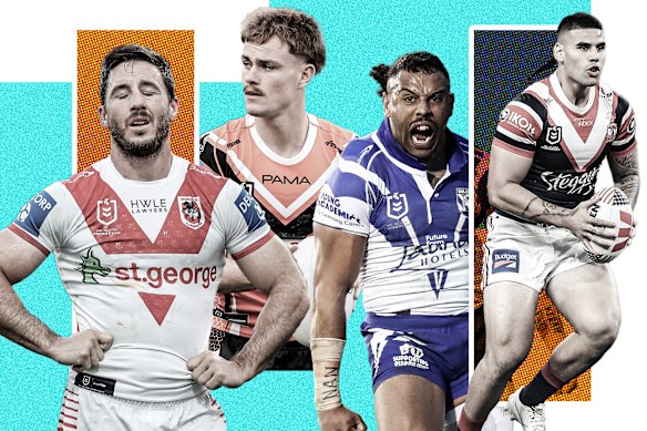 Contract chaos .… Ben Hunt, Lachlan Galvin, Josh Addo-Carr, Terrell May.