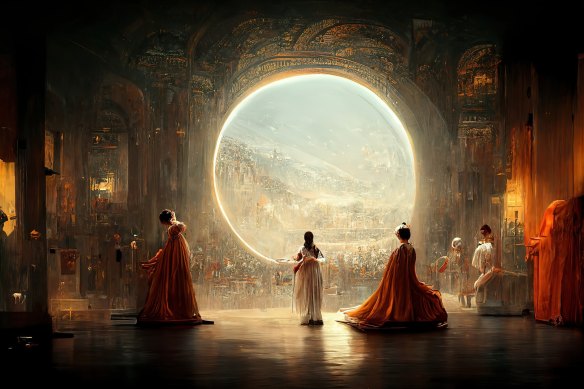 Jason Allen’s work, Théâtre D’opéra Spatial, created using AI, won a fine art prize in Colorado.