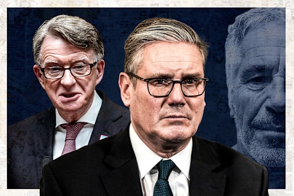 Keir Starmer is facing tough questions over what he knew of Labour peer Peter Mandelson’s (left) relationship with Jeffrey Epstein.
