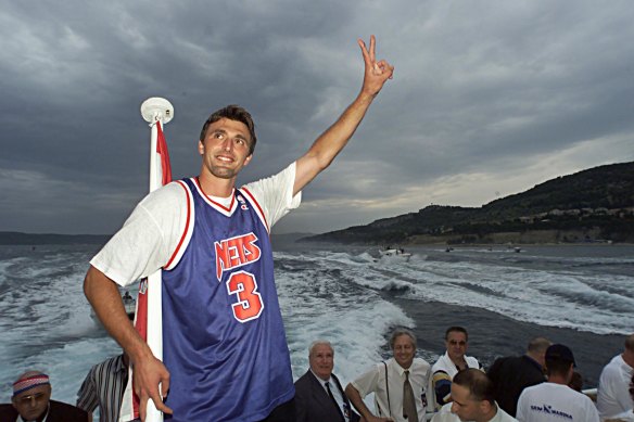 Ivanisevic’s homecoming after beating Pat Rafter to win Wimbledon was celebrated by a crowd of 100,000 in Split.