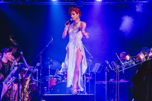 Cougar Morrison performs in Perth.