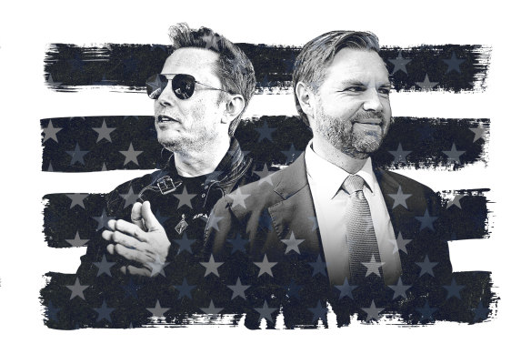 Trump’s lieutenants: Elon Musk and J.D. Vance.