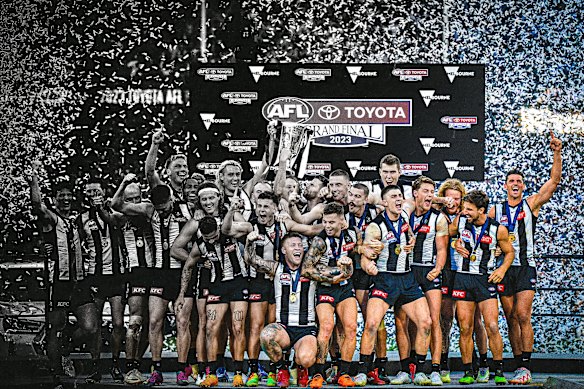 Collingwood’s 2023 premiership was the most recent by a Victorian team.