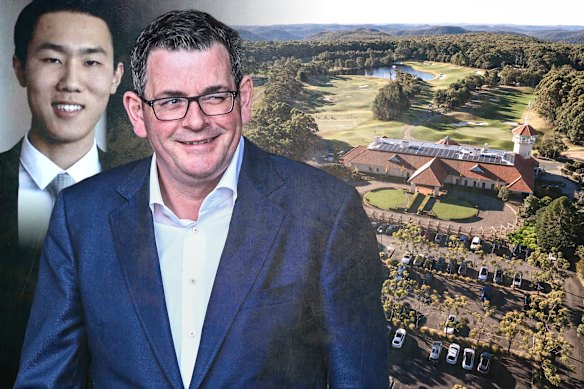 Former Victorian premier Dan Andrews visited Terrey Hills Golf and Country Club this week.