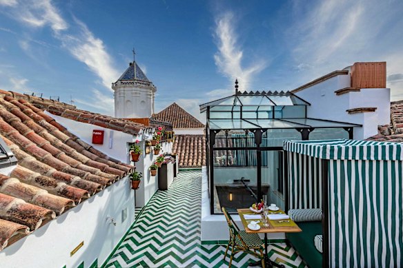 The rooftop at Hotel Claude is a hidden retreat from the buzzy streets of Marbella.