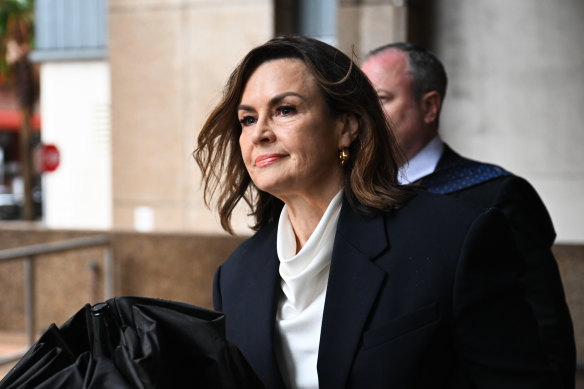Lisa Wilkinson before the Federal Court in Sydney in April.