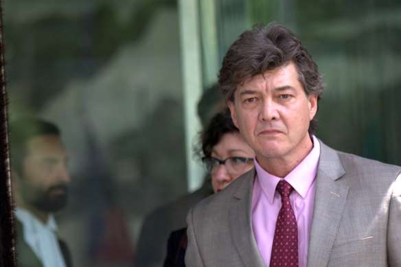 Wladimir Babaeff leaves the County Court in 2017 after he was acquitted of the Myer armed robbery.