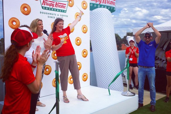 It’s here! The arrival of Krispy Kreem had Perth doughnut fans camping out over night.