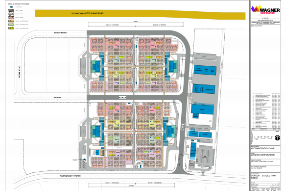 The Wellcamp quarantine accommodation site masterplan.