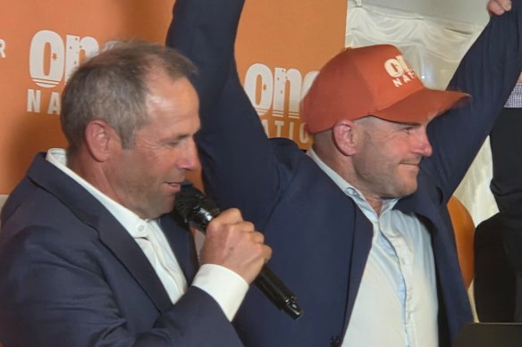 WA One Nation Leader Rod Caddies and Secret Harbour candidate Luke Herdegen claim victory on Saturday night.