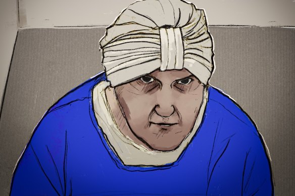 A sketch of Malka Leifer from a court hearing earlier this year.