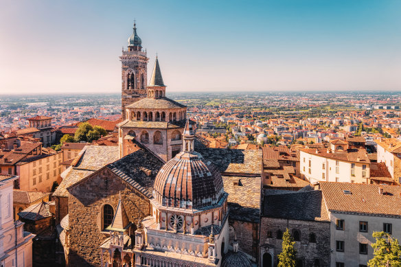 Bergamo and its magnificent cityscape.