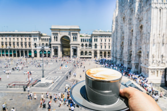 Avoid getting food and coffee in the popular tourist spots in Europe, unless you want to pay through the nose.