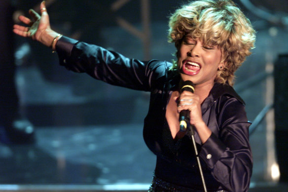 Tina Turner performing in Italy in 2020.