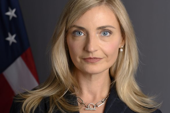 United States Under Secretary of State for Public Diplomacy Sarah Rogers.