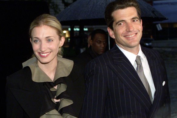 John F. Kennedy Jr and wife Carolyn Bessette in May 1999. They died in a plane crash months later.