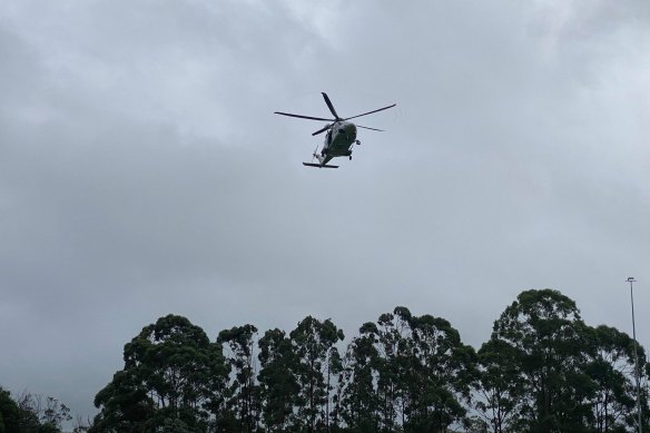 A teenager was rescued from a flooded creek in North Epping on Tuesday. 