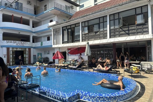 Nana Backpacker Hostel in Vang Vieng, Laos, where Bianca Jones and Holly Morton-Bowles stayed.