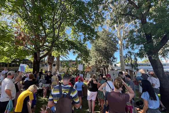 Wind in the Willows closure protest on Maqrch 5.