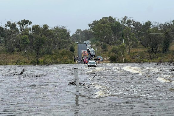 The Queanbeyan Unit was activated this morning to assist the NSW SES - Braidwood Unit rescue a woman trapped in flood water on Bombay Road.