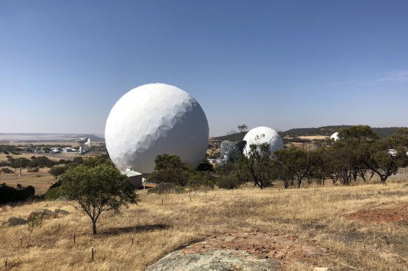 The “radomes” protect the antennas inside from both weather and from prying eyes.  