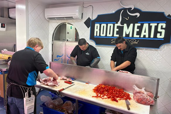 Ethan Johns is a first-year apprentice at Rode Meats.