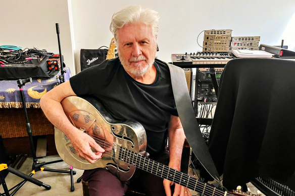 Irwin in his New York studio: “I love being taken to a place by music.”