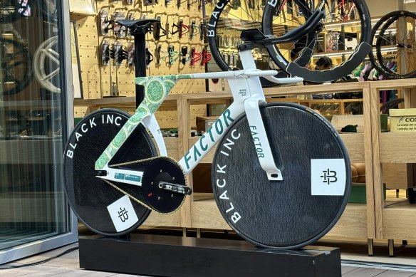 The Australian track bike built by Factor that will be used in Paris. 