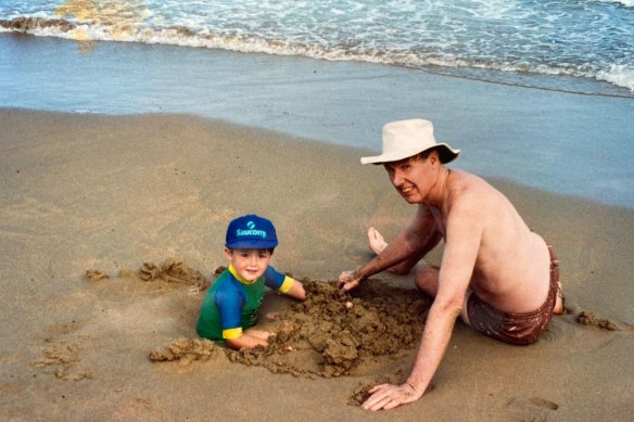 Johnson with grandfather Harry Wallace, whose philanthropy influenced him.