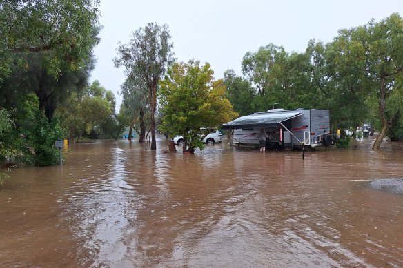 Kalbarri flooded. 