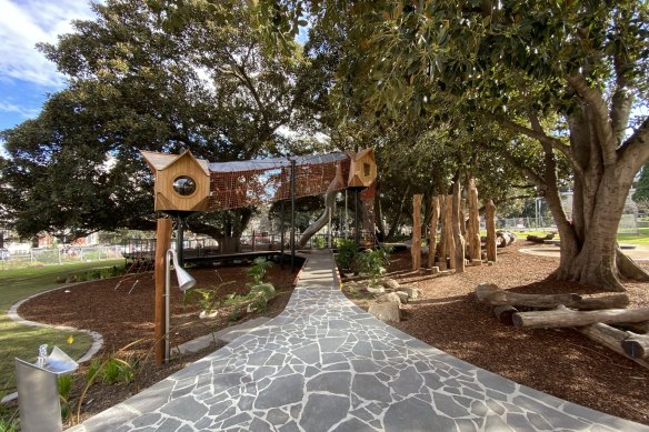 The revitalised Lincoln Square playground.