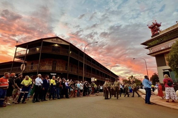 Port Hedland’s Anzac Day dawn service.