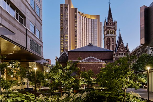 Corrs has moved to 120 Collins Street. Its courtyard garden recently won a prize. 