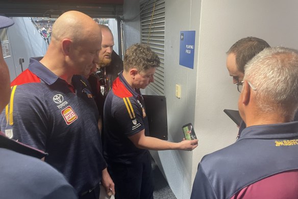 Adelaide Crows coach Matthew Nicks and Brisbane Lions coach Chris Fagan delayed their post-match press conferences on Saturday - just so they could watch the Matildas.