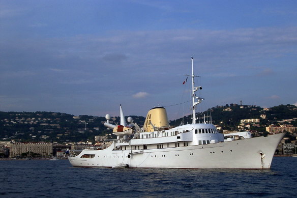 Aristotle Onassis’ old superyacht Christina O.