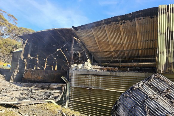 Fire destroyed the Charlotte Pass sewage treatment plant.