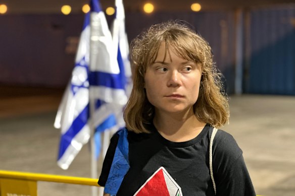 Israel’s foreign ministry posted an image of activist Greta Thunberg on its X account early on Tuesday (AEST).