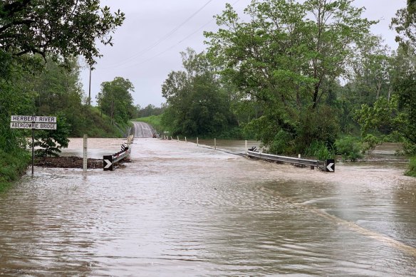 The Herbert River, pictured here in 2021, is prone to flooding after heavy rain.