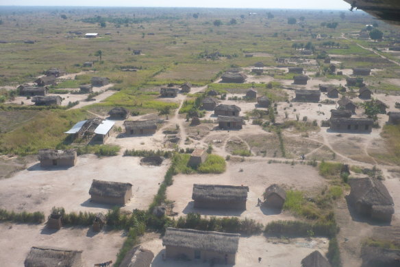 The town of Manono in the Democratic Republic of Congo.