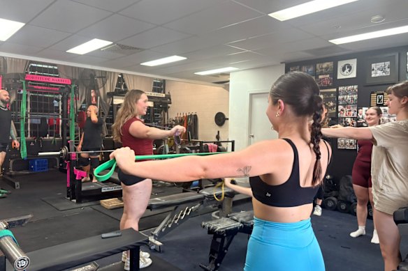 A desire to be strong encouraged Kayla Lampe to attend her first Gym Gals session in March.
