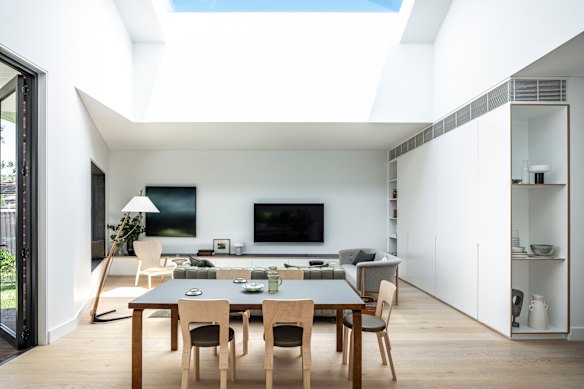 Well-lit environments such as this by Carla Middleton Architecture create a greater sense of space as light travels around the room.