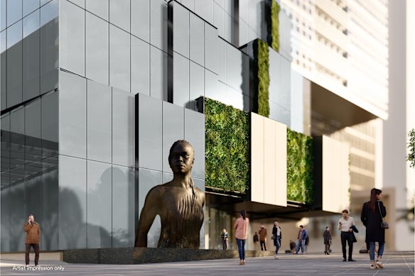 A render of Badjgama Ngunda Whuliwulawala (Black Women Rising) by Alison Page.