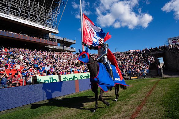 The Dark Knight at Newcastle on Saturday.