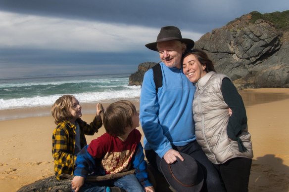 An Instagram photo posted on Monday shows Wikileaks founder Julian Assange, wife Stella and children relaxing on an unidentified beach. 