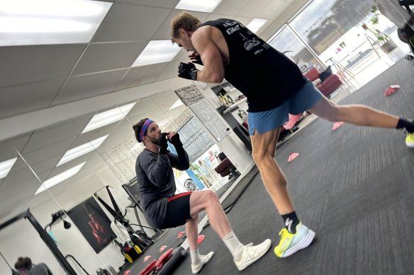 Cornes has been training with Olly in preparation.