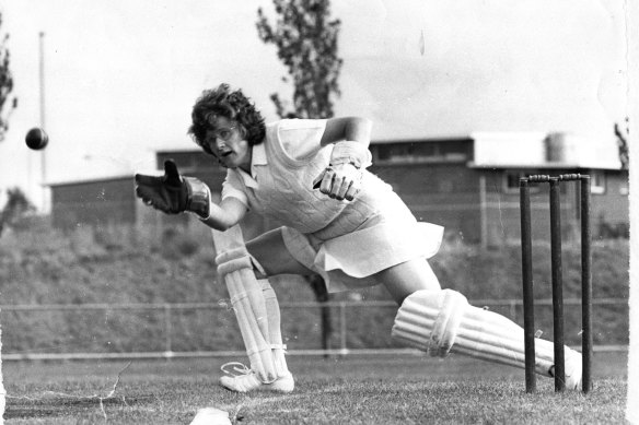 Marg Jennings was a wondrous wicketkeeper and opening batter.